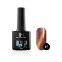 Гель-лак TNL - magnet lux №19 - темно-коралловый с блестками (10 мл.)