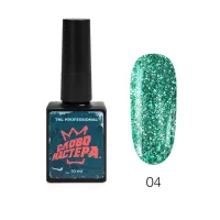 Гель-лак «Слово Мастера», с глиттером №04 – зеленоглазое такси, TNL Professional, 10 мл Гель-лак «Слово Мастера», с глиттером №04 – зеленоглазое такси, TNL Professional, 10 мл