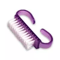 Щеточка для ногтей (среднее качество) фиолетовая, 10 шт.