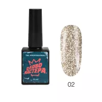 Гель-лак «Слово Мастера», с глиттером №02 – золотой хит, TNL Professional, 10 мл Гель-лак «Слово Мастера», с глиттером №02 – золотой хит, TNL Professional, 10 мл