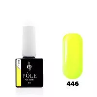 Цветной гель-лак POLE №446 - имперский желтый (8 мл.)